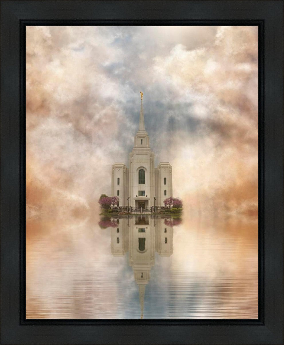 Millennial Reflection Brigham City Utah Temple Gallery Wrap