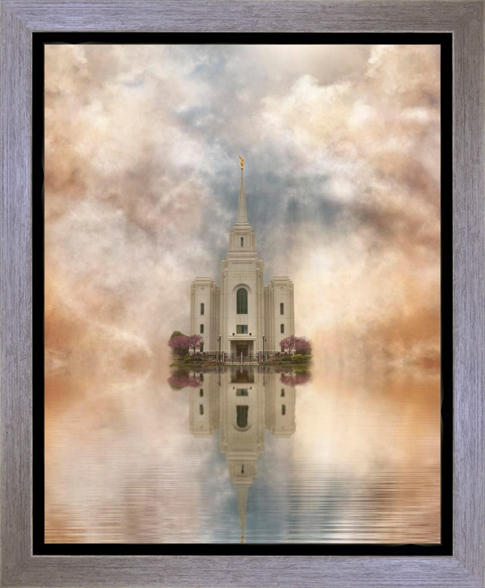 Millennial Reflection Brigham City Utah Temple Gallery Wrap