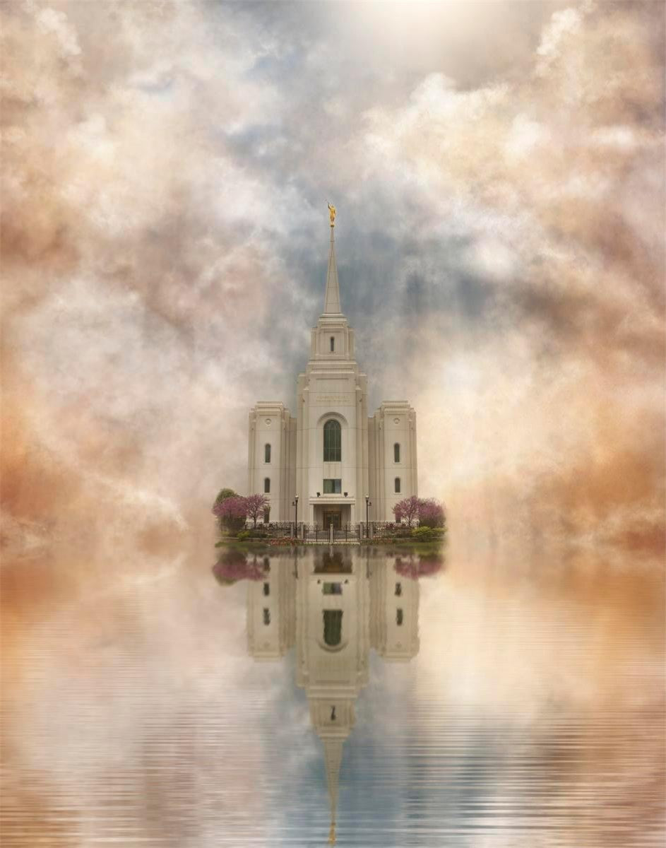 Millennial Reflection Brigham City Utah Temple Gallery Wrap
