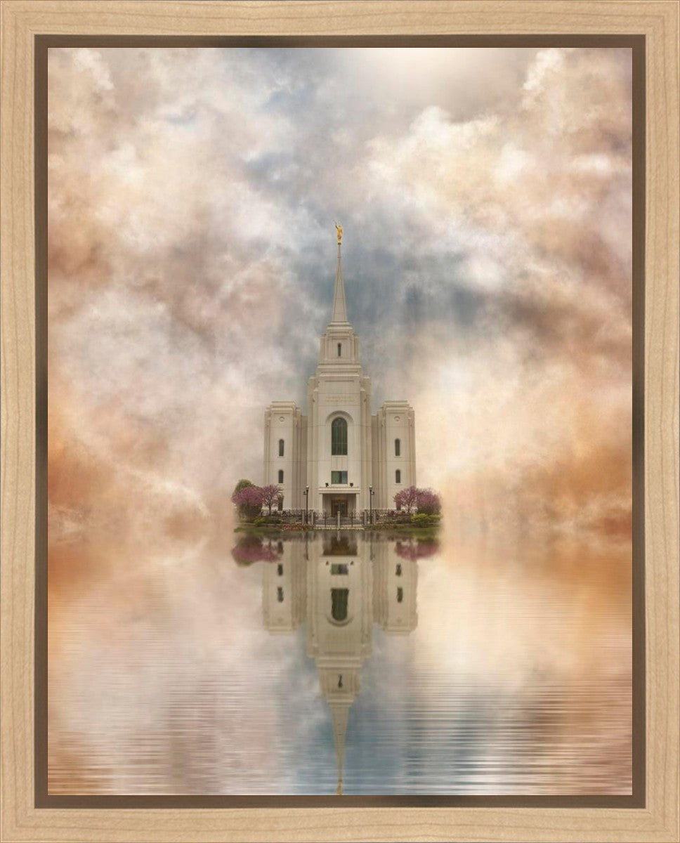 Millennial Reflection Brigham City Utah Temple Gallery Wrap