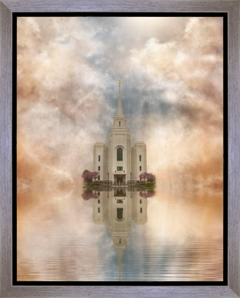 Millennial Reflection Brigham City Utah Temple Gallery Wrap