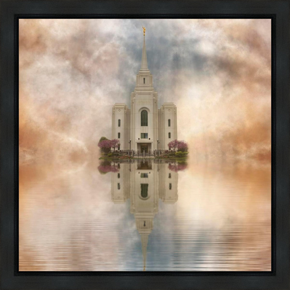 Millennial Reflection Brigham City Utah Temple Gallery Wrap