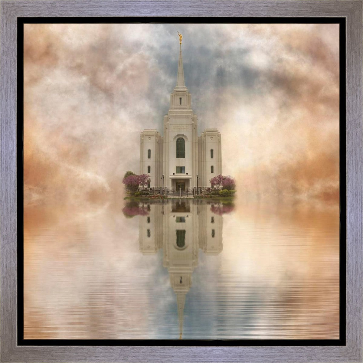 Millennial Reflection Brigham City Utah Temple Gallery Wrap