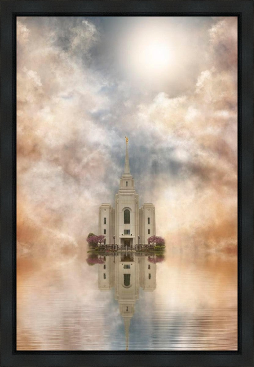 Millennial Reflection Brigham City Utah Temple Gallery Wrap