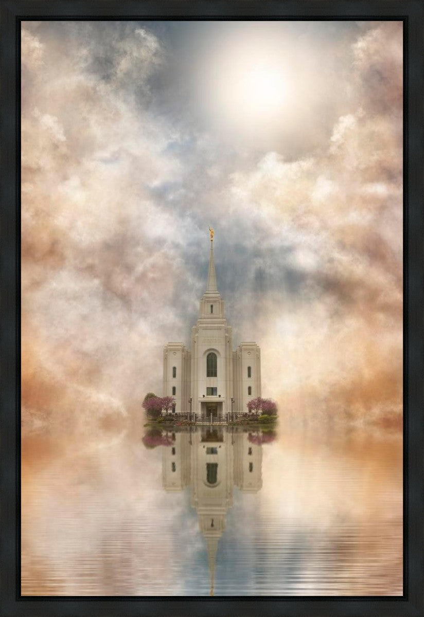 Millennial Reflection Brigham City Utah Temple Gallery Wrap