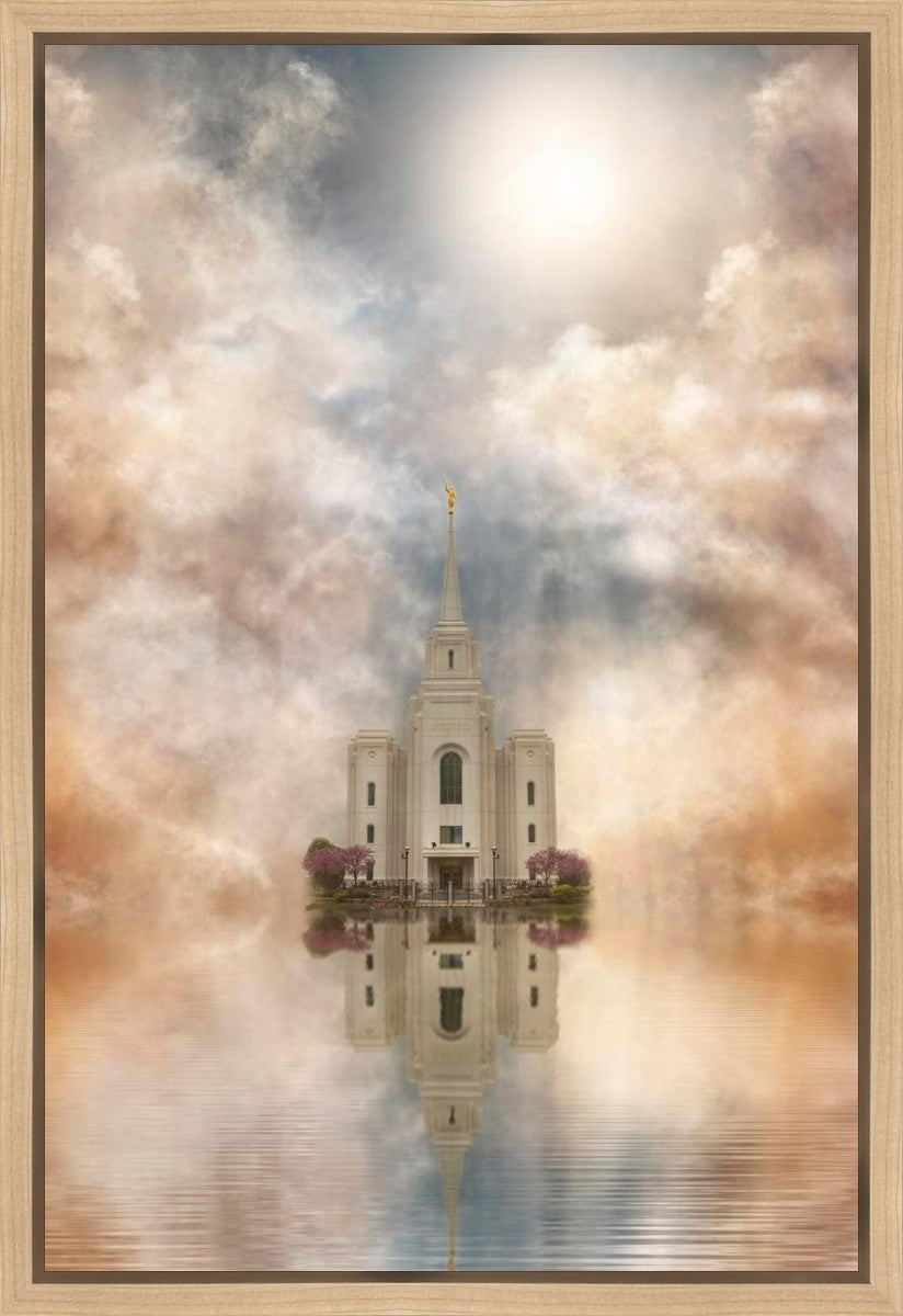 Millennial Reflection Brigham City Utah Temple Gallery Wrap