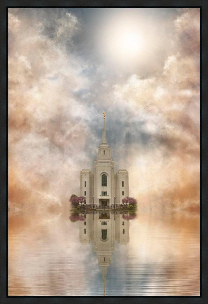 Millennial Reflection Brigham City Utah Temple Gallery Wrap