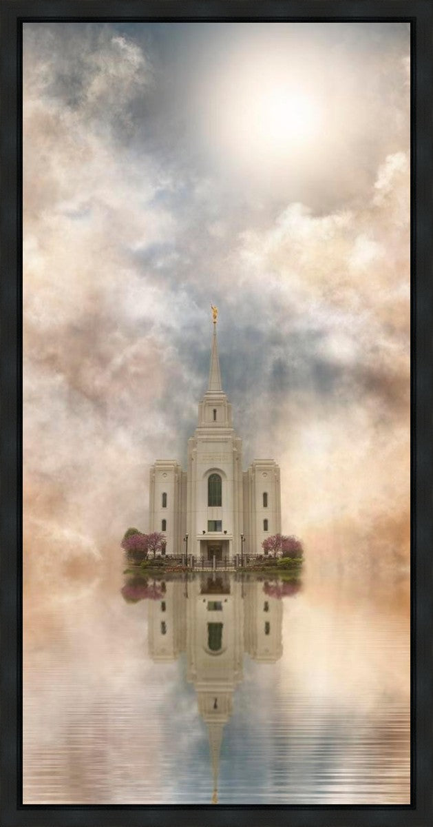 Millennial Reflection Brigham City Utah Temple Gallery Wrap