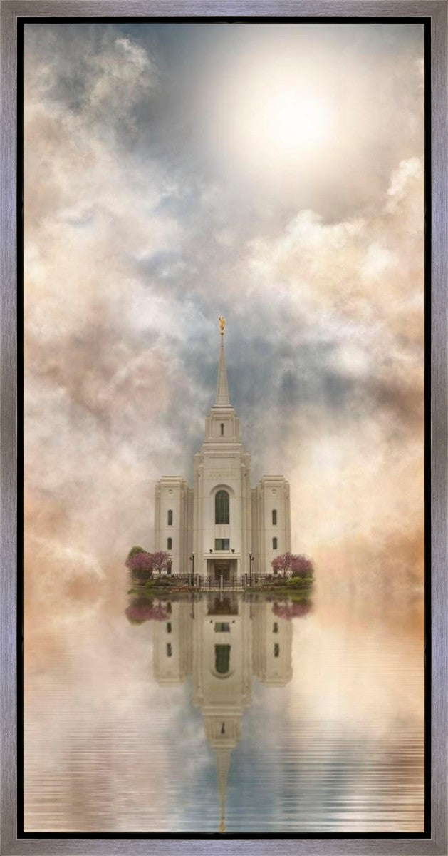 Millennial Reflection Brigham City Utah Temple Gallery Wrap