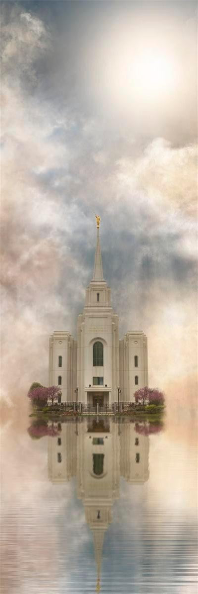 Millennial Reflection Brigham City Utah Temple Gallery Wrap