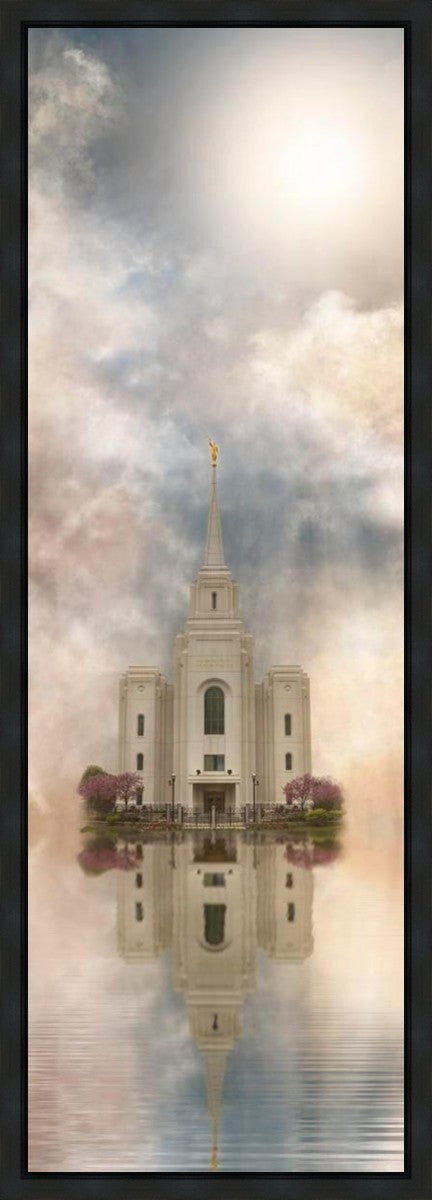 Millennial Reflection Brigham City Utah Temple Gallery Wrap
