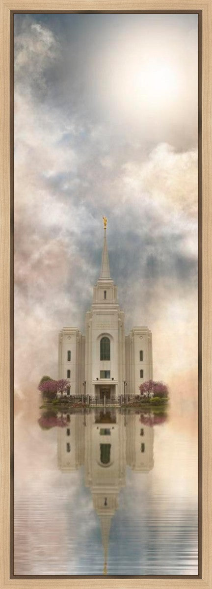 Millennial Reflection Brigham City Utah Temple Gallery Wrap