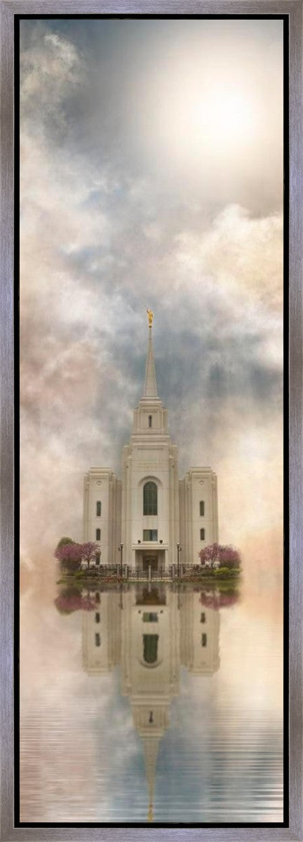 Millennial Reflection Brigham City Utah Temple Gallery Wrap