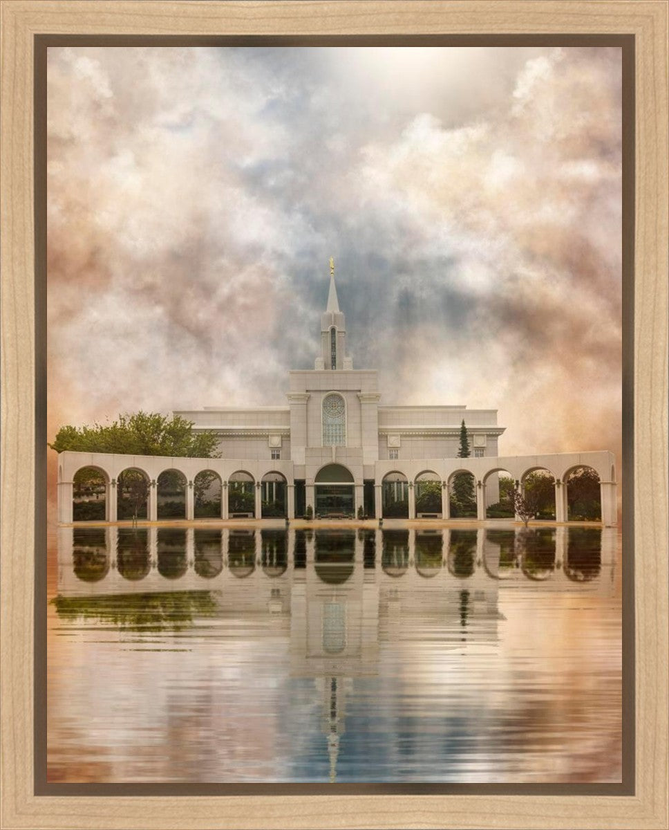 Millennial Reflection Bountiful Utah Temple Gallery Wrap