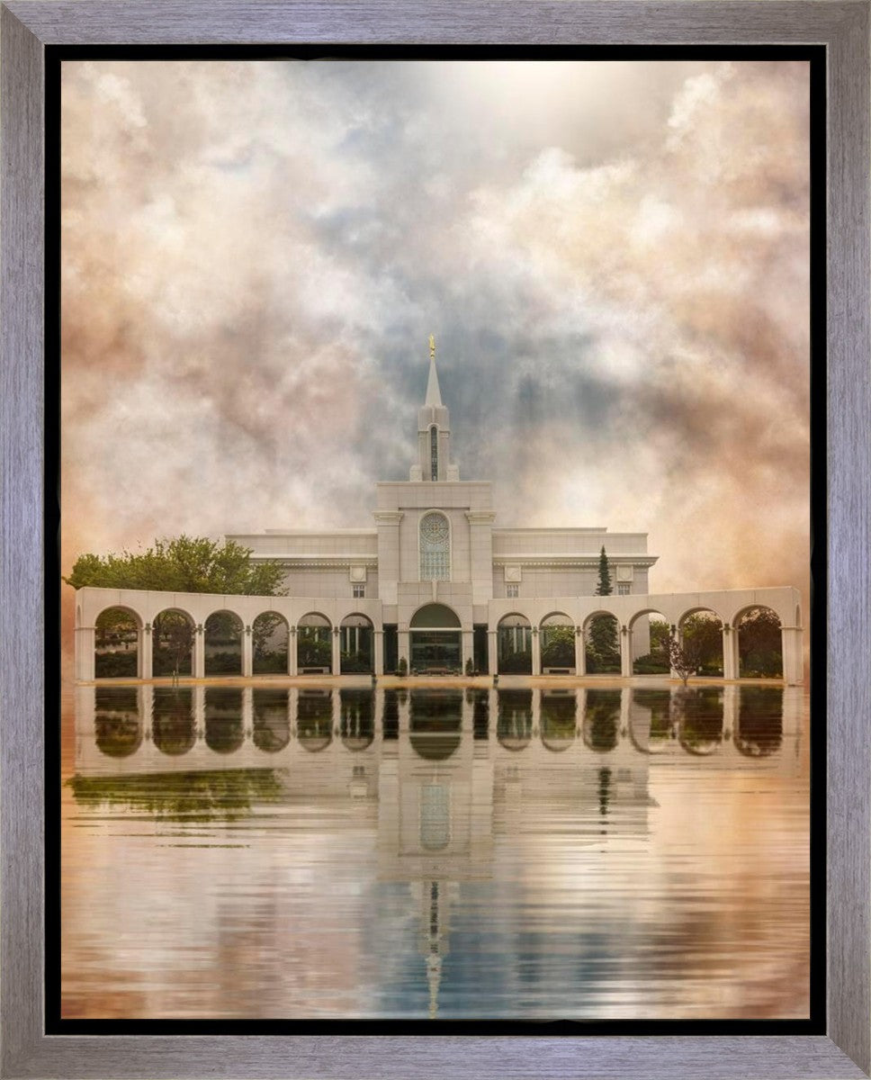 Millennial Reflection Bountiful Utah Temple Gallery Wrap