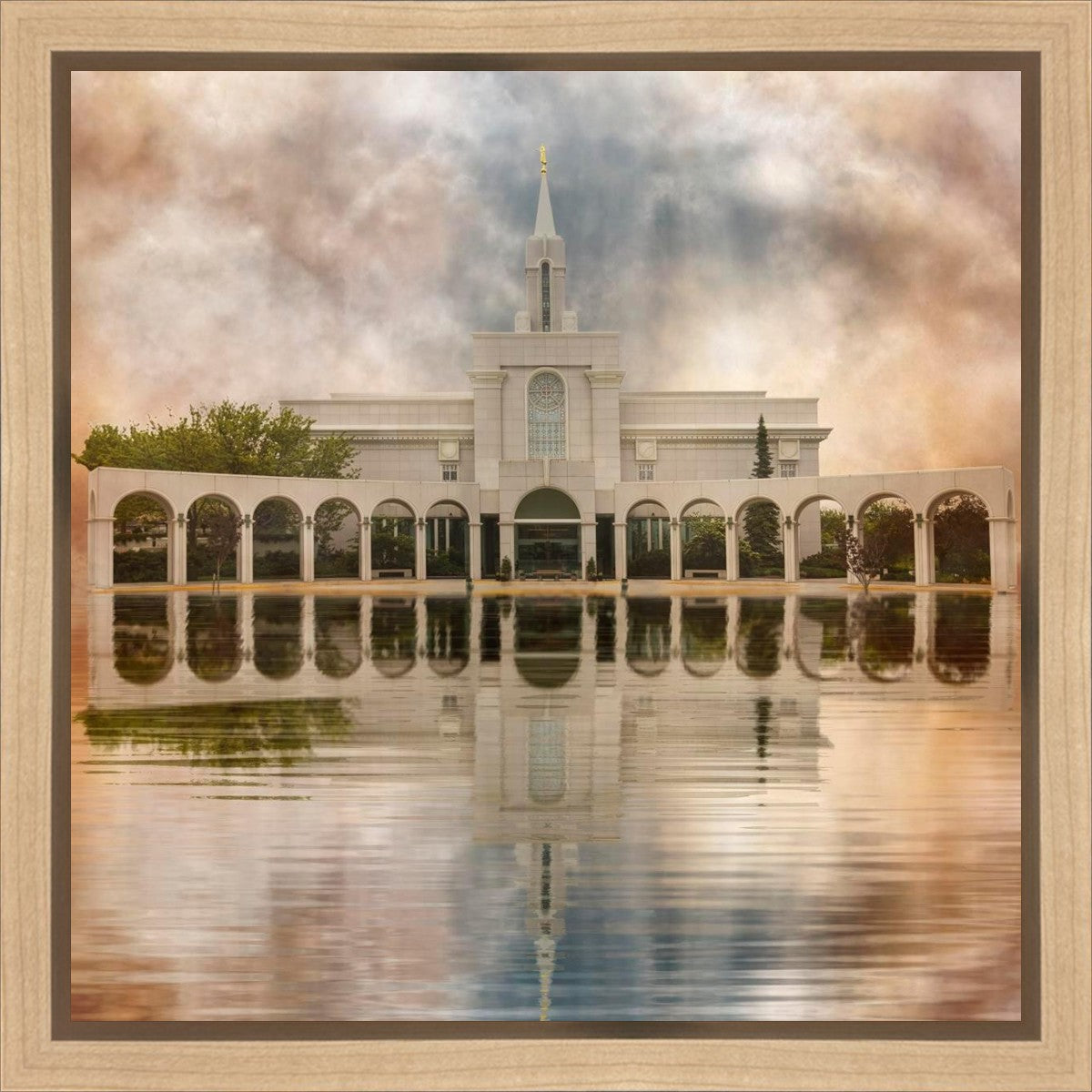 Millennial Reflection Bountiful Utah Temple Gallery Wrap