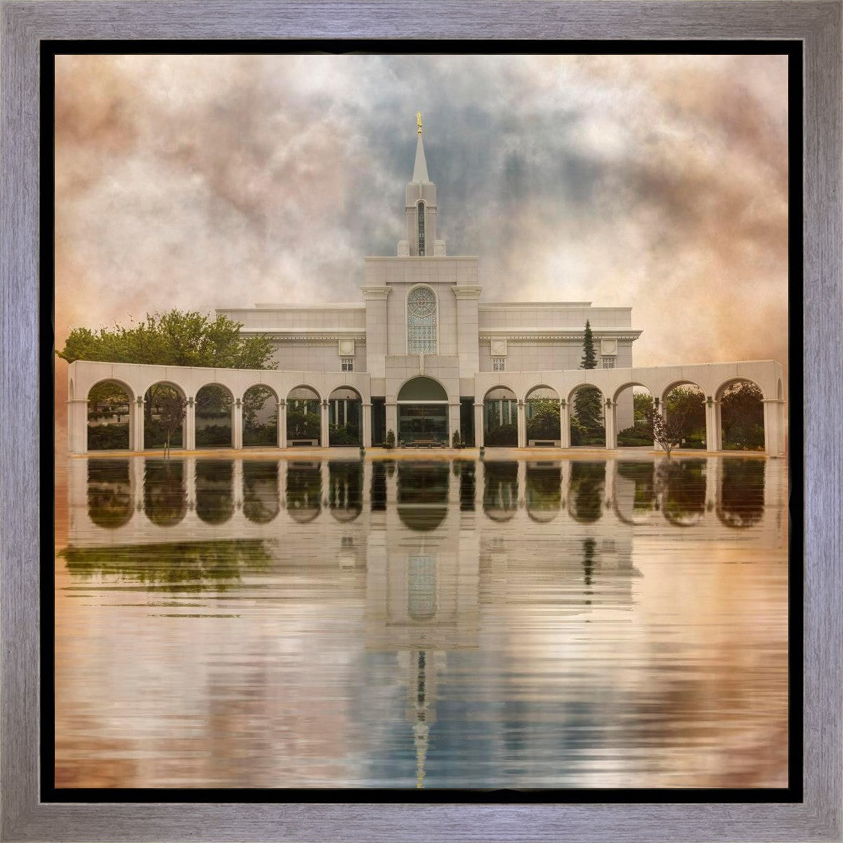 Millennial Reflection Bountiful Utah Temple Gallery Wrap