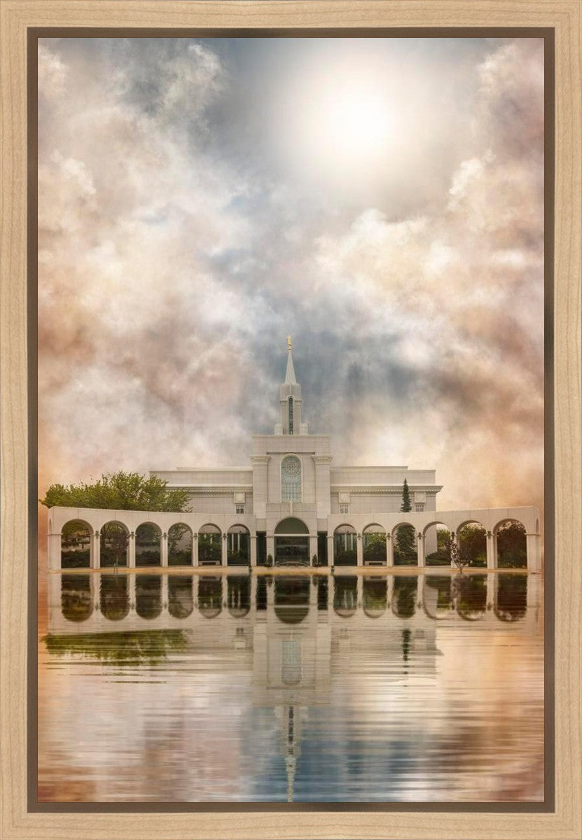 Millennial Reflection Bountiful Utah Temple Gallery Wrap