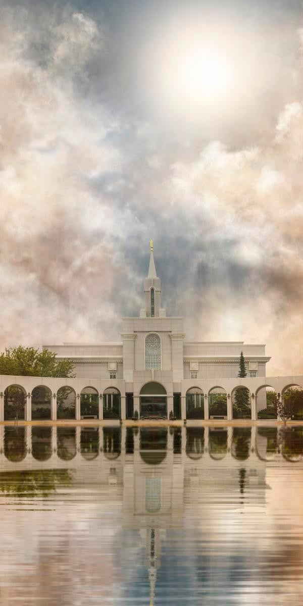 Millennial Reflection Bountiful Utah Temple Gallery Wrap