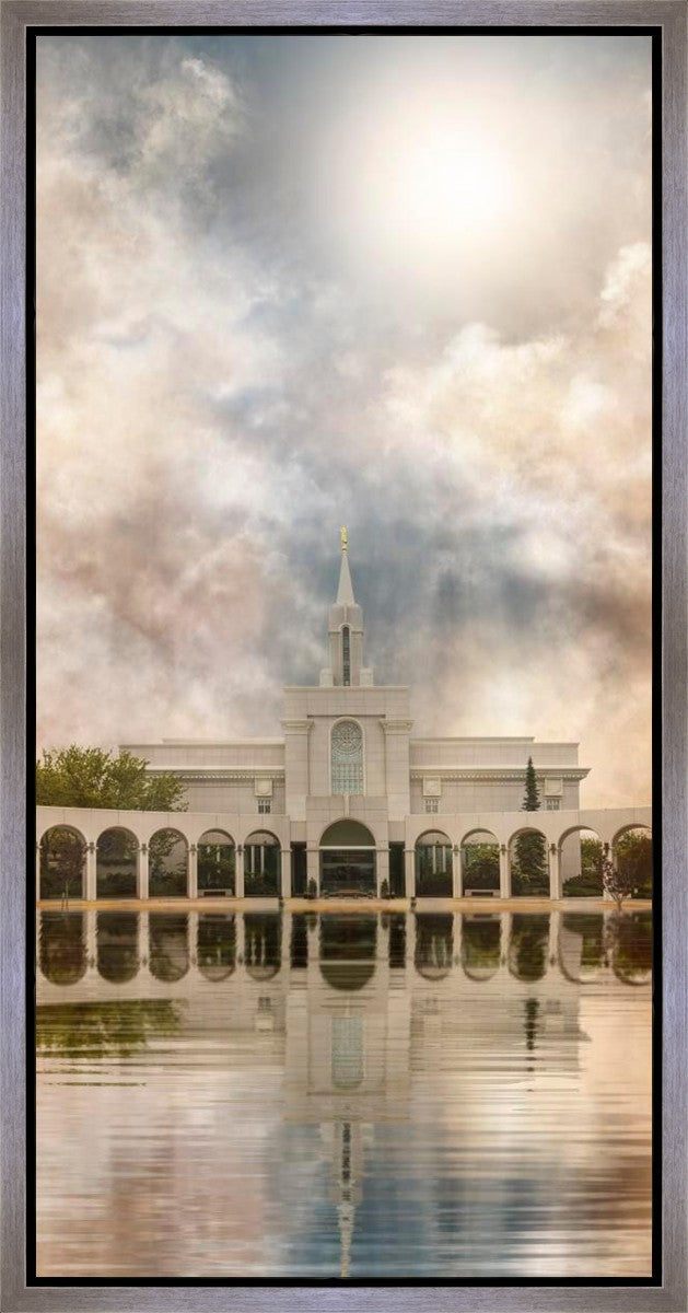 Millennial Reflection Bountiful Utah Temple Gallery Wrap
