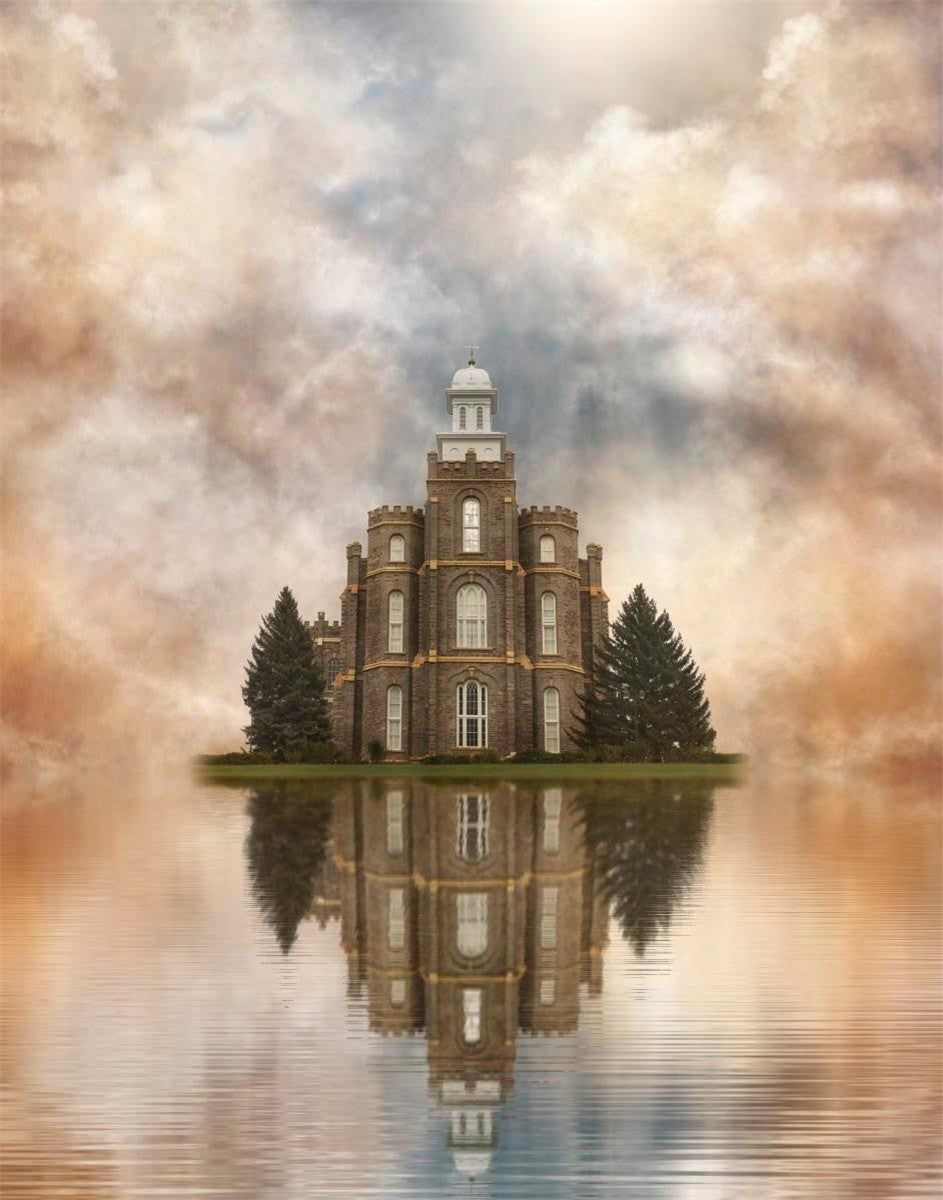 Millennial Reflection Logan Utah Temple Gallery Wrap