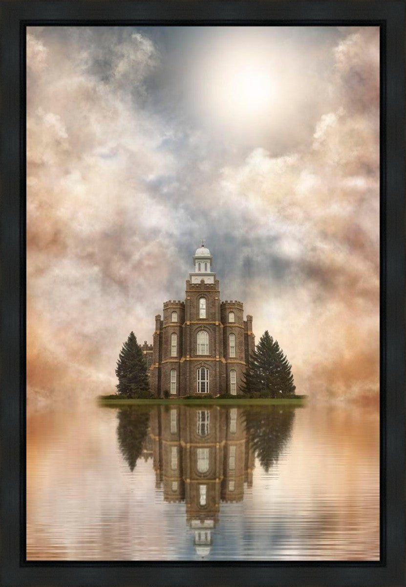 Millennial Reflection Logan Utah Temple Gallery Wrap