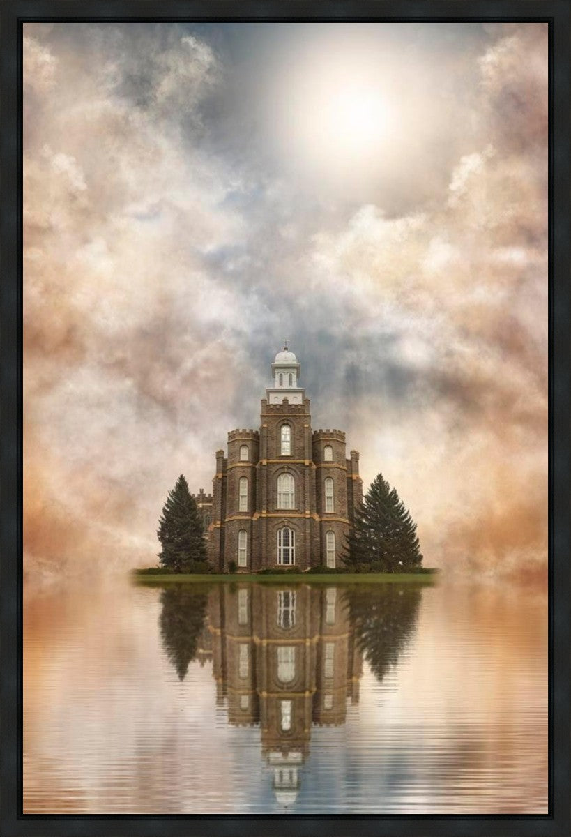 Millennial Reflection Logan Utah Temple Gallery Wrap
