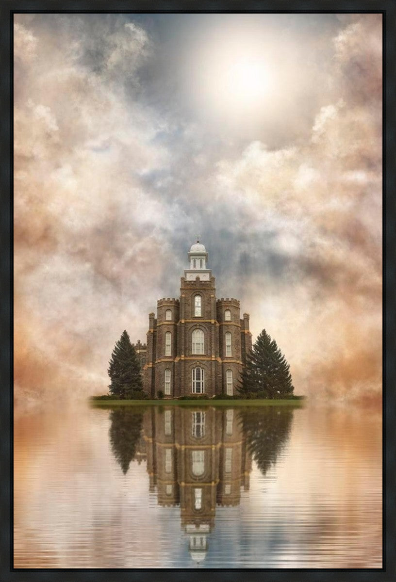 Millennial Reflection Logan Utah Temple Gallery Wrap