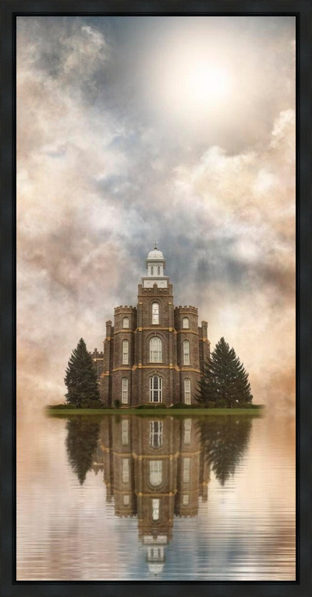 Millennial Reflection Logan Utah Temple Gallery Wrap