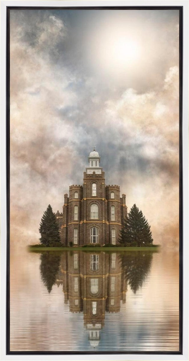 Millennial Reflection Logan Utah Temple Gallery Wrap