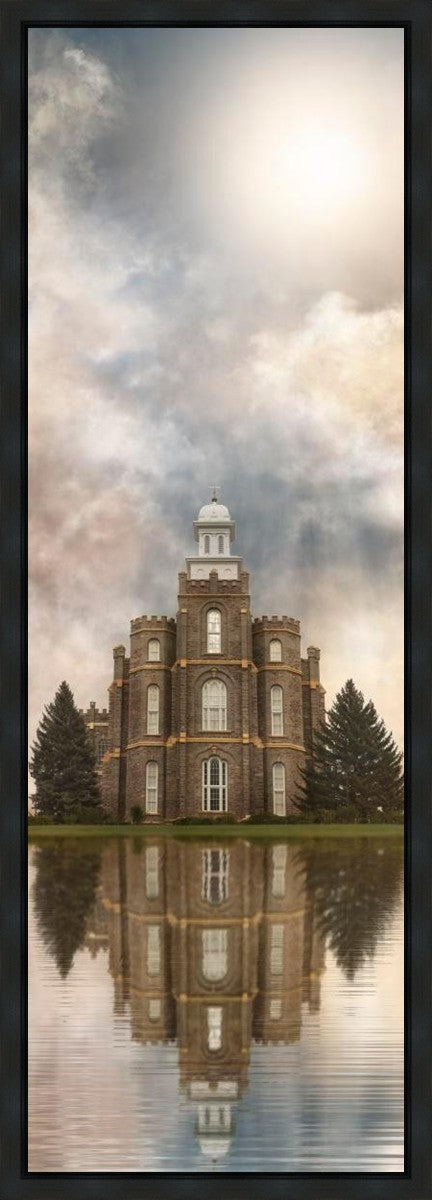 Millennial Reflection Logan Utah Temple Gallery Wrap