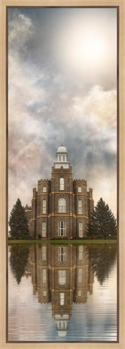 Millennial Reflection Logan Utah Temple Gallery Wrap