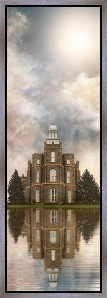 Millennial Reflection Logan Utah Temple Gallery Wrap