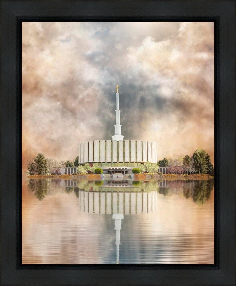 Millennial Reflection Provo Utah Temple Gallery Wrap
