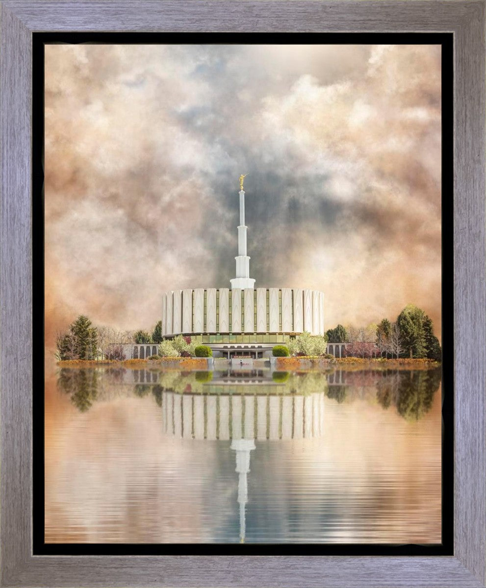 Millennial Reflection Provo Utah Temple Gallery Wrap