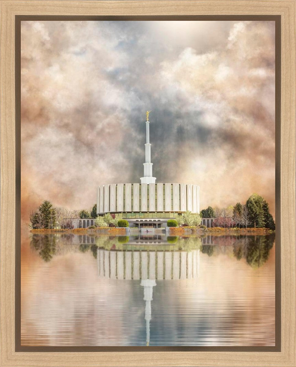 Millennial Reflection Provo Utah Temple Gallery Wrap