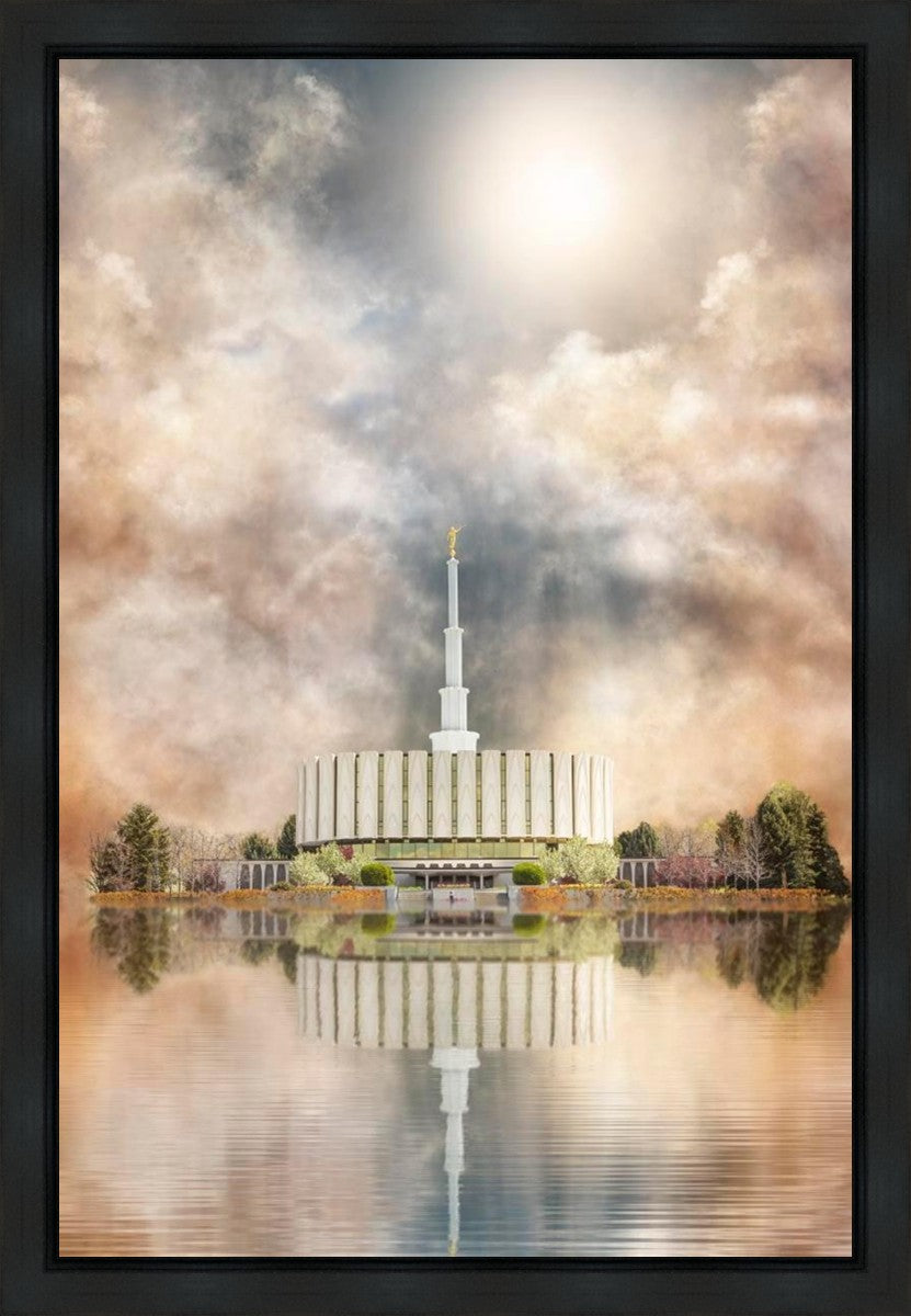 Millennial Reflection Provo Utah Temple Gallery Wrap