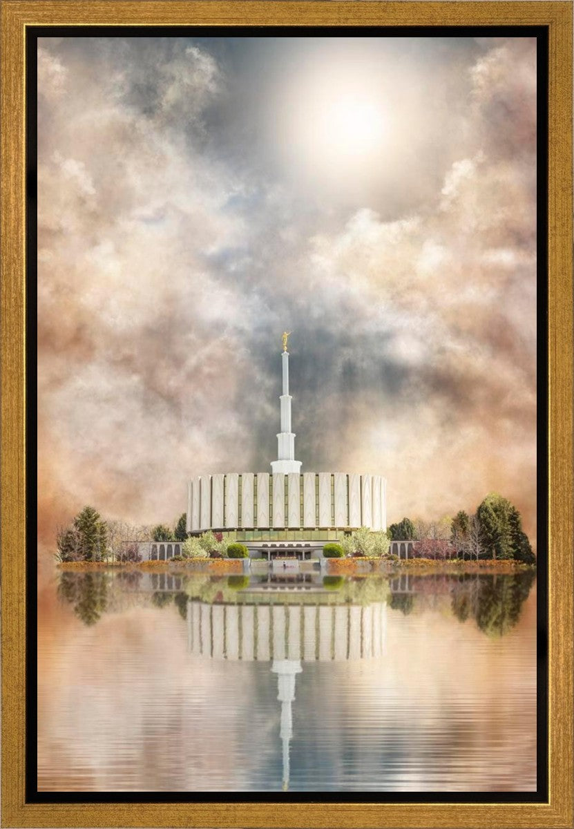 Millennial Reflection Provo Utah Temple Gallery Wrap