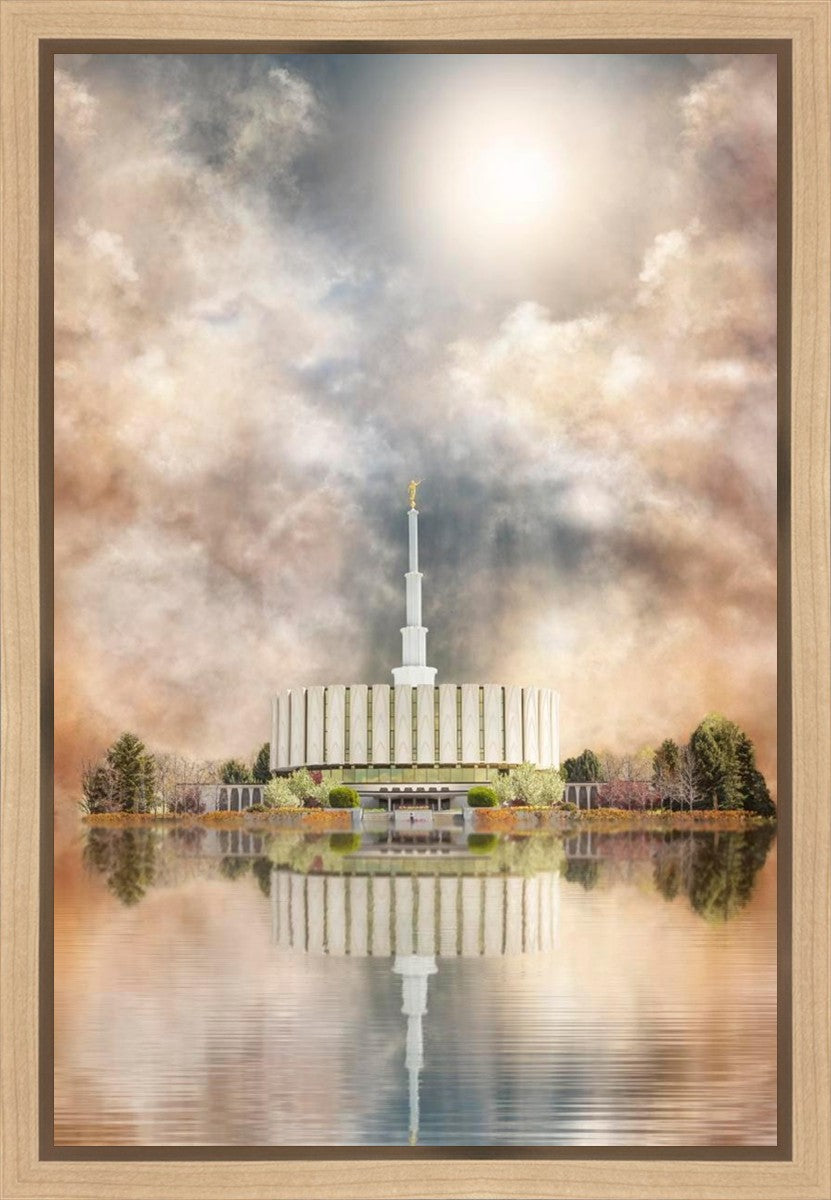 Millennial Reflection Provo Utah Temple Gallery Wrap