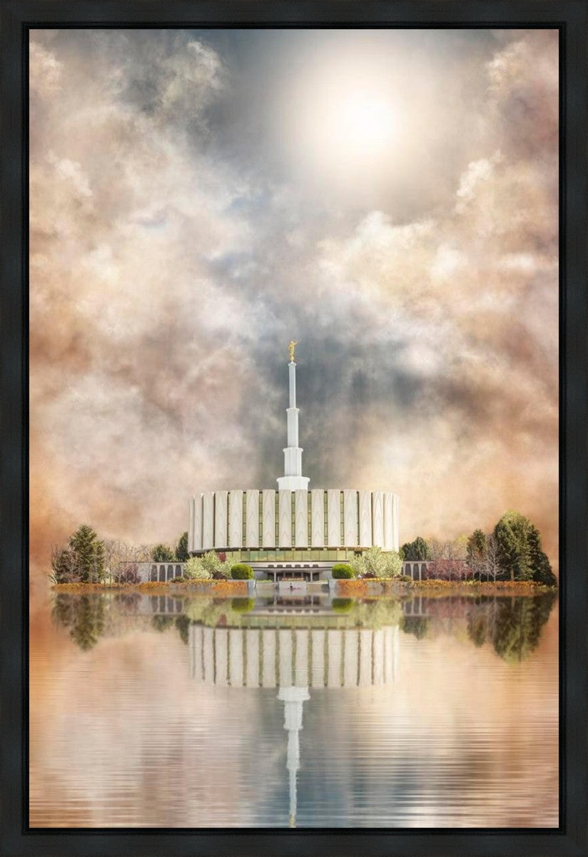 Millennial Reflection Provo Utah Temple Gallery Wrap