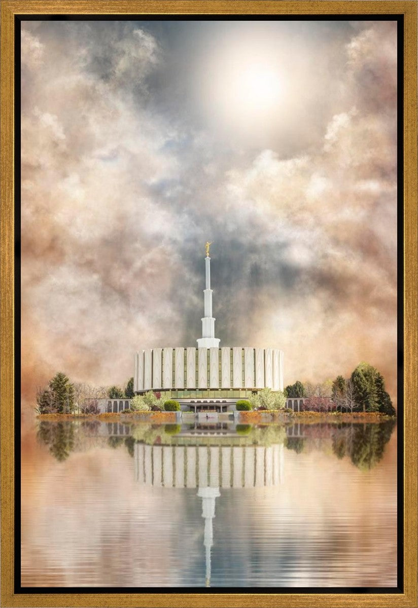 Millennial Reflection Provo Utah Temple Gallery Wrap