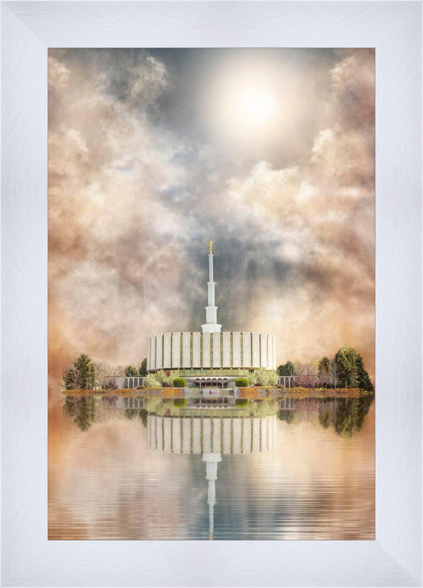 Millennial Reflection Provo Utah Temple