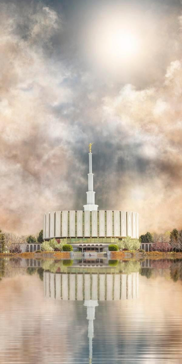 Millennial Reflection Provo Utah Temple Gallery Wrap