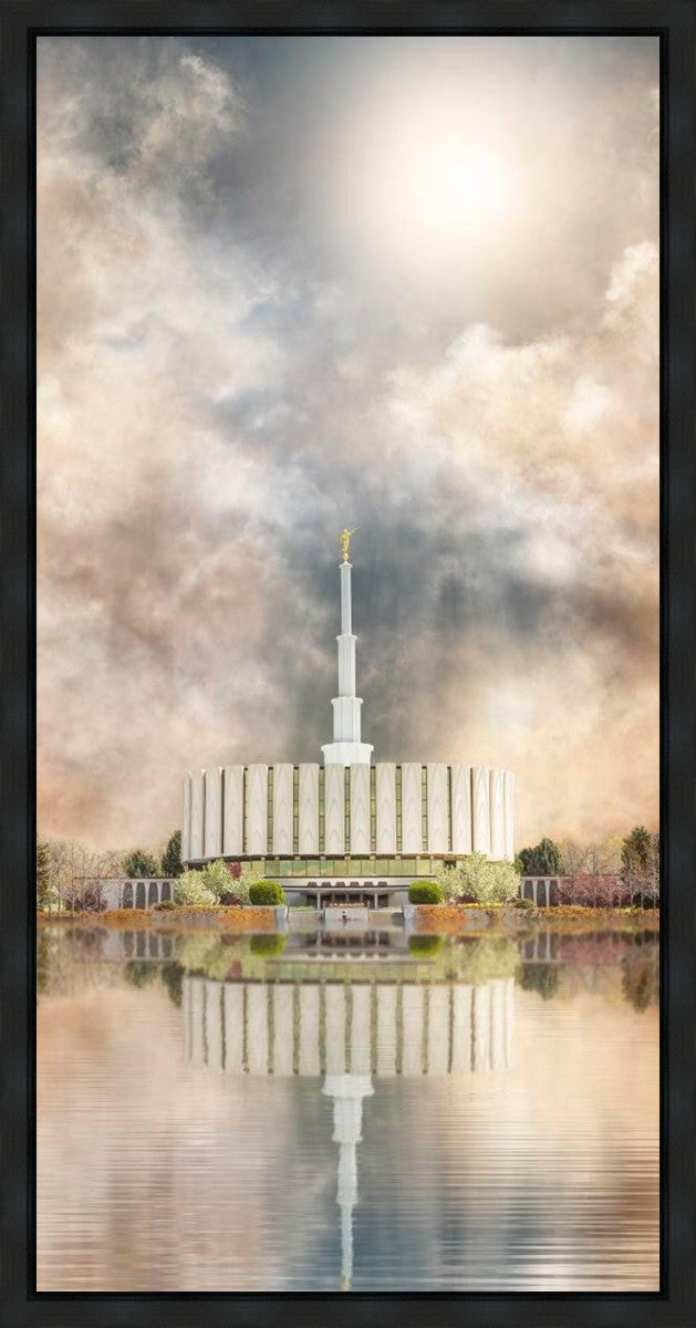 Millennial Reflection Provo Utah Temple Gallery Wrap