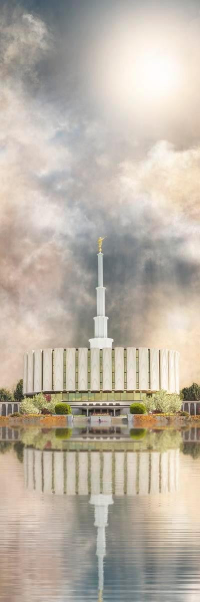 Millennial Reflection Provo Utah Temple Gallery Wrap
