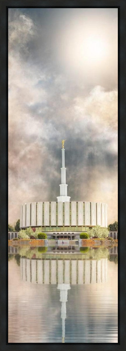 Millennial Reflection Provo Utah Temple Gallery Wrap
