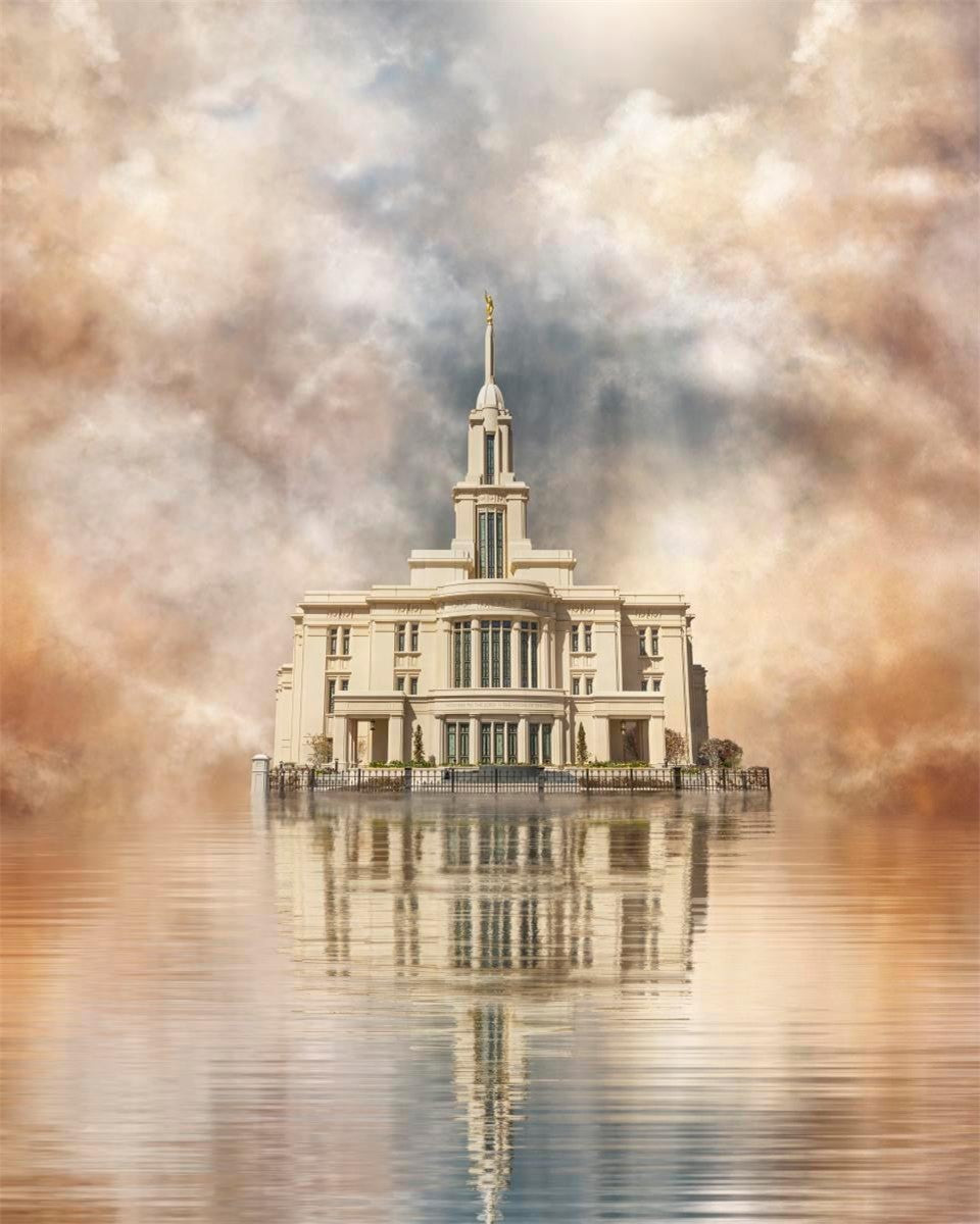 Millennial Reflection Payson Utah Temple Gallery Wrap