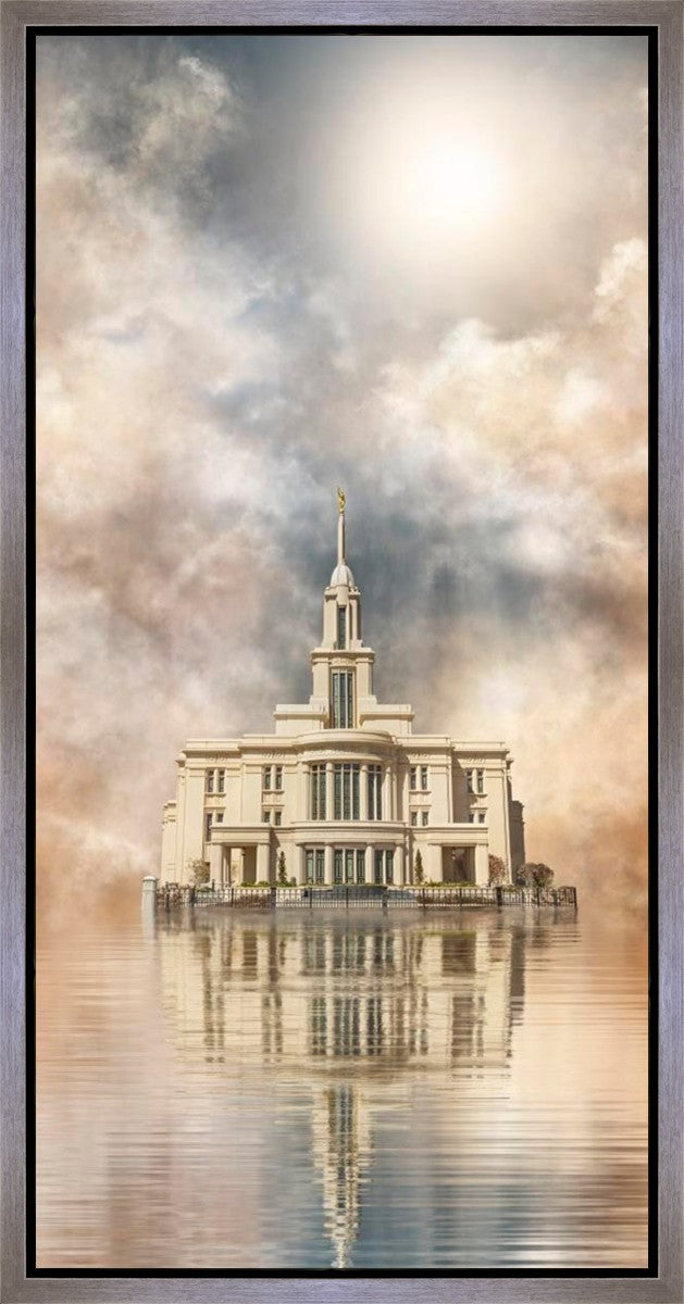 Millennial Reflection Payson Utah Temple Gallery Wrap