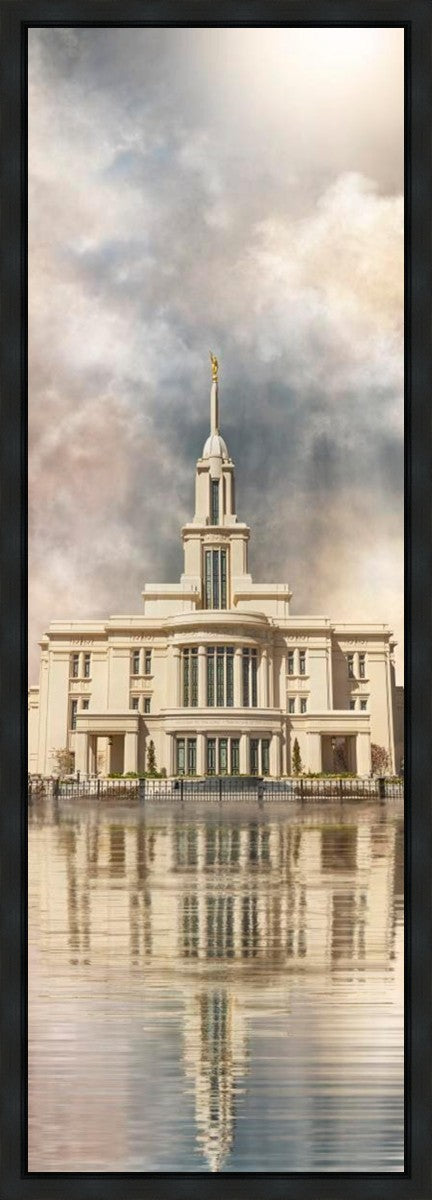 Millennial Reflection Payson Utah Temple Gallery Wrap