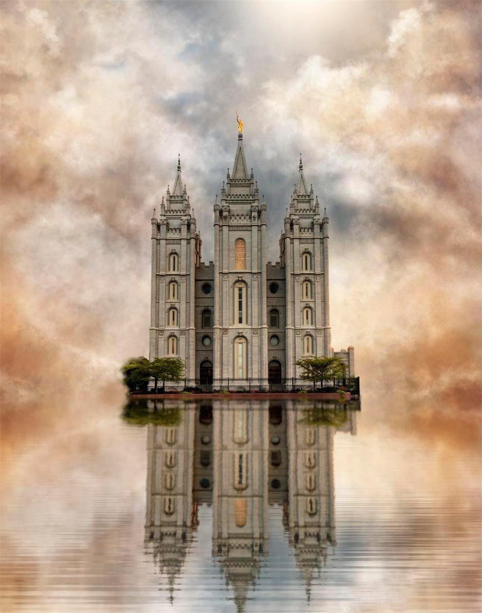 Millennial Reflection Salt Lake City Utah Temple Gallery Wrap